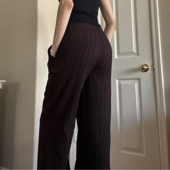 🤎Y2K Striped Low Rise Dress Pants🤎 - Picture 3 of 8